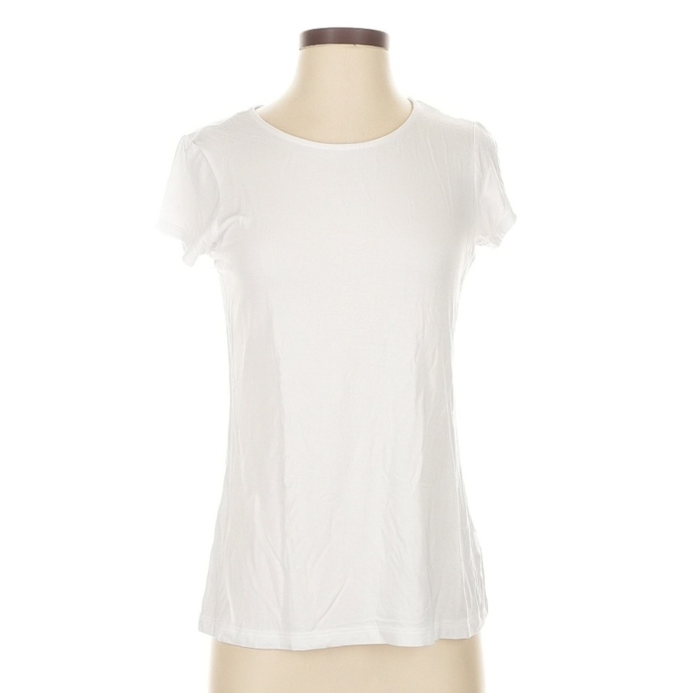 Tahari Women’s White Viscose Blend Short Sleeve Top 3X